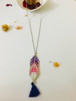 Yaprak Miyuki Uzun Kolye (Renk Seçenekli) - Görsel 2