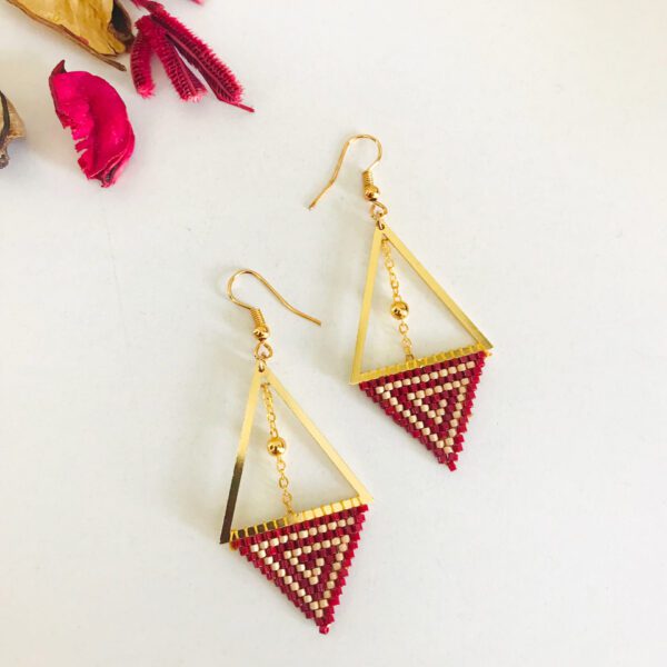 Piramit Miyuki Küpe