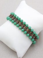 Yeşil Kristal Tasarım Bileklik - Görsel 2