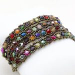 Dört Sıralı Kristal Bileklik (Seçenekli)