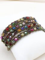 Dört Sıralı Kristal Bileklik (Seçenekli)