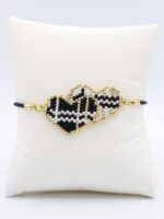 Çift Kalpli Miyuki Bileklik