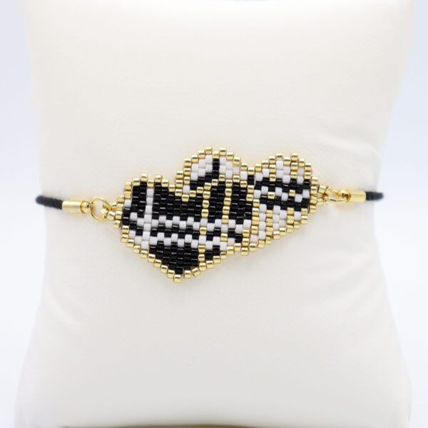 Çift Kalpli Miyuki Bileklik