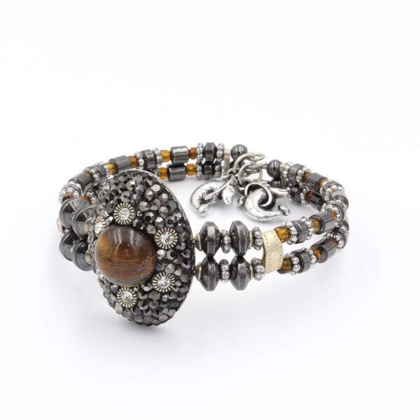 Kaplan Gözü Doğal Taş Saat Tipi Bileklik