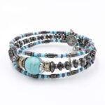 Firuze - Hematit Kordon Saat Tipi Bileklik