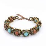 Yıldız Taşı Firuze Karma Doğal Taş Bileklik