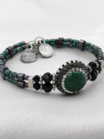 Yeşil Akik Doğal Taş Bileklik - Görsel 2