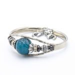 Akuamarin Taşlı Saat Tipi Bileklik