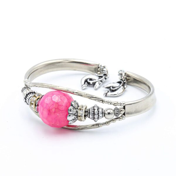 Pembe Akik Saat Tipi Bileklik