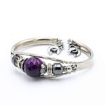 Mor Akik Taşlı Saat Tipi Bileklik