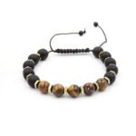 Kaplan Gözü Doğal Taş Erkek Bileklik