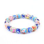 Pırlanta Bezemeli Fimolu Lastik Bileklik