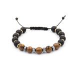 Kaplan Gözü Doğal Taş Erkek Bileklik