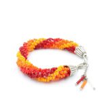 Helezon Kum Boncuk Örgü Bileklik