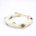 İnci Gül Hapishane İşi Bileklik (Ölçü Seçenekli)