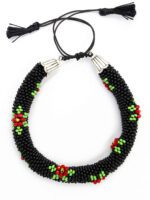 Çiçek Kabartmalı Asansör Kordon Hapishane İşi Bileklik - Görsel 2