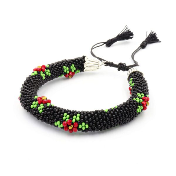 Çiçek Kabartmalı Asansör Kordon Hapishane İşi Bileklik