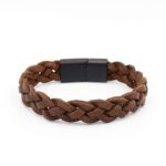 Kahverengi Burgu Deri Bileklik