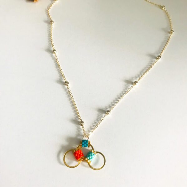 Halkalı Miyuki Kolye