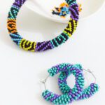 Geometrik Hapishane İşi Bileklik Ve Küpe (2'li Set)