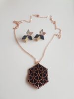 Yaşam Çiçeği Miyuki Kolye Ve Küpe Takım