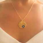 Miyuki Yuvarlak Gold Nazar Kolye Ve Bileklik