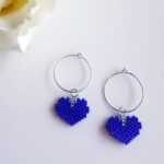 Mavi Kalp Miyuki Küpe