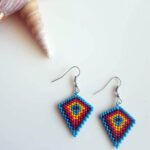 Renkli Muska Miyuki Küpe