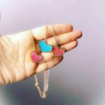 Renkli Miyuki Kalp Kolye (Renk Seçenekli)