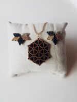 Yaşam Çiçeği Miyuki Kolye Ve Küpe Takım - Görsel 2