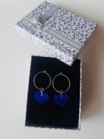 Mavi Kalp Miyuki Küpe - Görsel 2