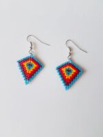 Renkli Muska Miyuki Küpe - Görsel 2