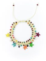 Tahta Boncuklu Yıldız Salkım Halhal - Görsel 2