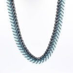 Mavilim Kristalli Tasma Kolye