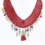 Kırmızı Derili Kolye