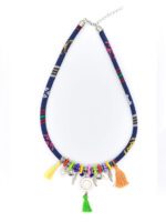 Deniz Kabuklu Püsküllü Otantik Kolye