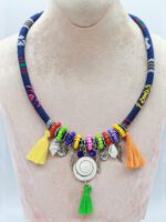 Deniz Kabuklu Püsküllü Otantik Kolye - Görsel 3