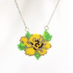 Sarı Menekşe Miyuki Kolye