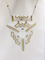 Üçgen Muska Miyuki Kolye - Görsel 2