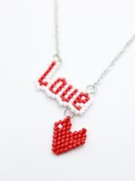 Love Kalpli Miyuki Kolye - Görsel 2