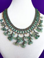 Yeşil Akik Salık Kolye