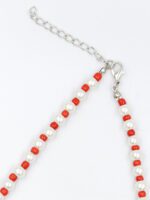 Karpuz Figürlü Fimolu İncili Kolye - Görsel 3