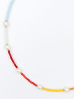 Gökkuşağı Kum Boncuk İncili Choker Kolye - Görsel 3