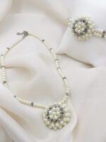 Gümüş Kristalli İnci Seti