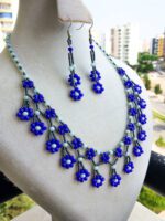 Papatyam Mavi Kristal Takı Seti