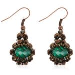 Afrodit Zümrüt 3'lü Takı Seti (Kolye Bileklik Küpe) - Görsel 7