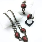 Hürrem Takı Seti Kırmızı Kristal