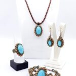 Turkuaz Doğal Taş Hürrem Takı Seti