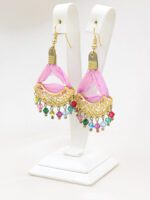 Altın Kaplama İpek Küpe - Görsel 2