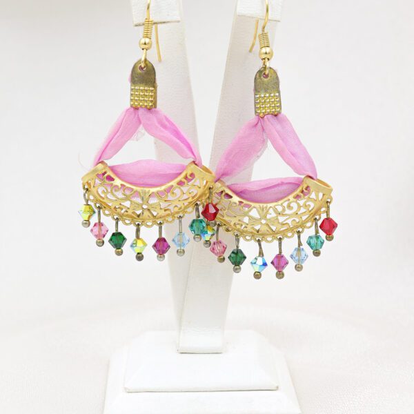 Altın Kaplama İpek Küpe